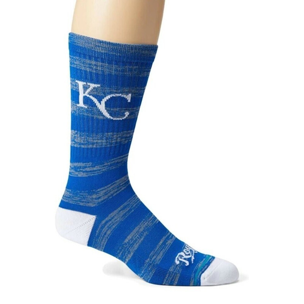 Stance Mens Shoe Size 9-13 Royals Twist Casual MLB Kansas City Royals Crew Socks